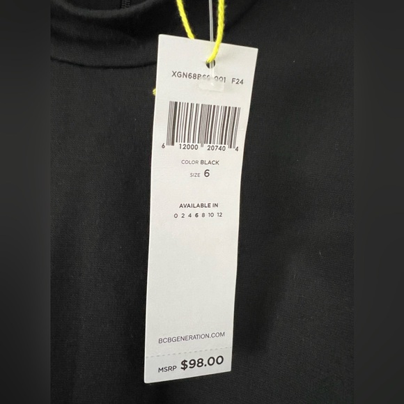 BCBG generation black mini dress with lace detail - Picture 3 of 3